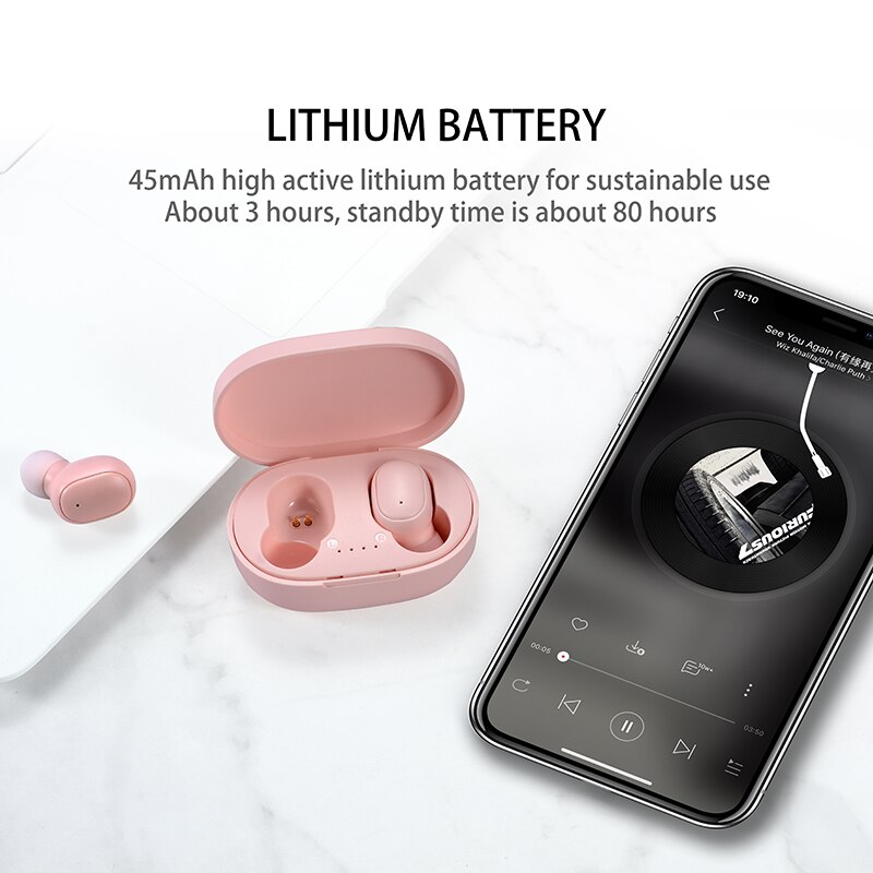A6S TWS Earphones Wireless Blu - Wireless Earbuds Tws recensione e prezzo