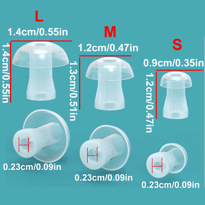 100pcs Ear Cap Cushion for Hea - Silicone Ear Tip Replacement recensione e prezzo