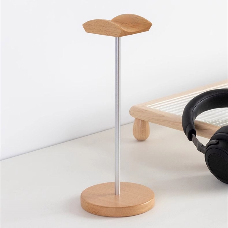 Black Walnut Wood & Aluminum H - Headphone Stand Desk recensione e prezzo