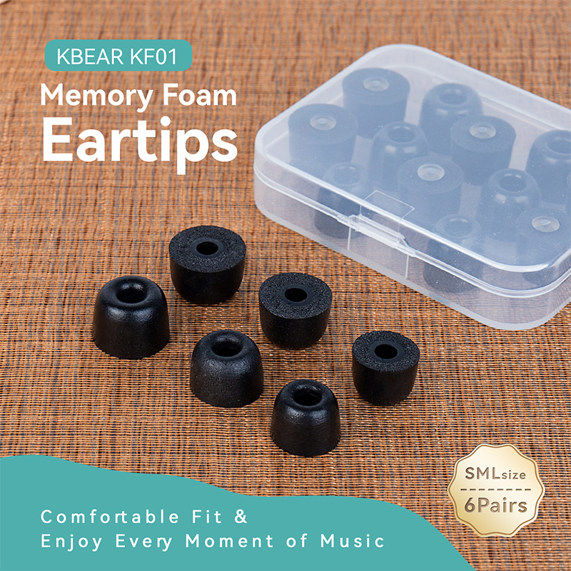 KBEAR KF01 Memory Foam Eartips - Earphone Foam Tip recensione e prezzo