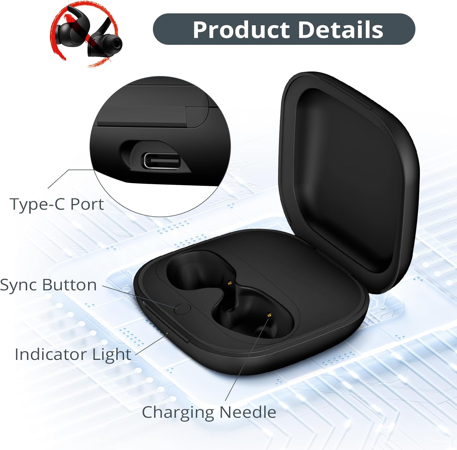 Replacement Charging Case For  - Earbuds Charging Case recensione e prezzo