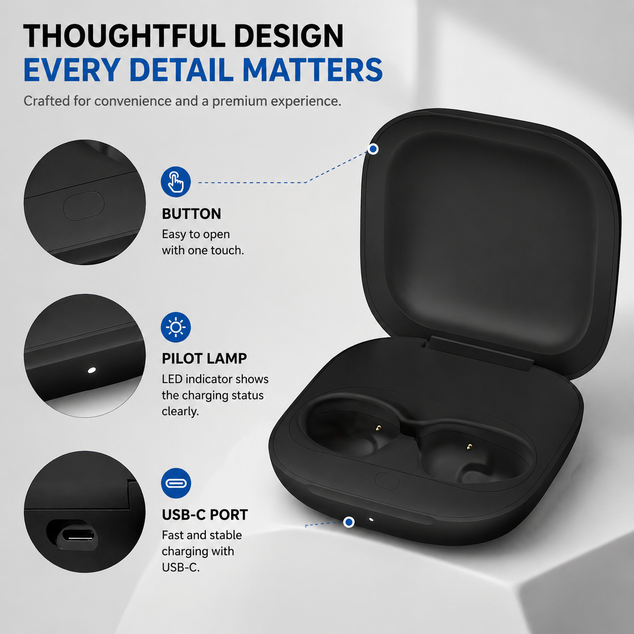 700mAh Battery Earphone Chargi - Earbuds Charging Case recensione e prezzo