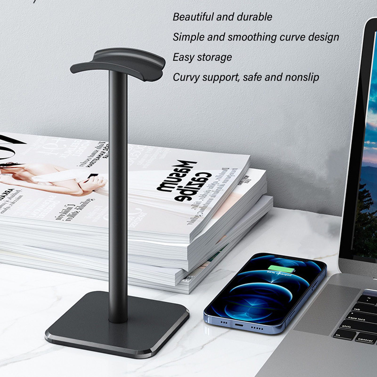 Headphone Stand Rounded Corner - Headphone Stand Desk recensione e prezzo