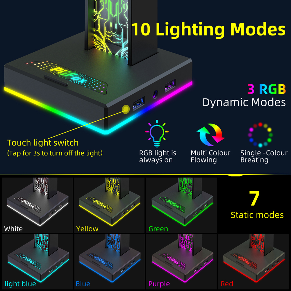 RGB Gaming Headphone Stand Dua - Gaming Headset Rgb recensione e prezzo