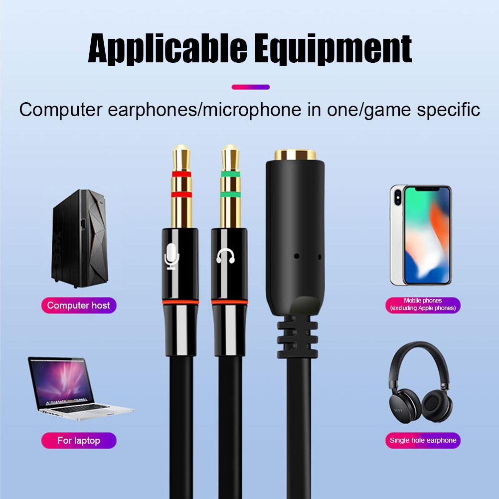 Headphone Microphone Audio Con - Audio Splitter Y recensione e prezzo