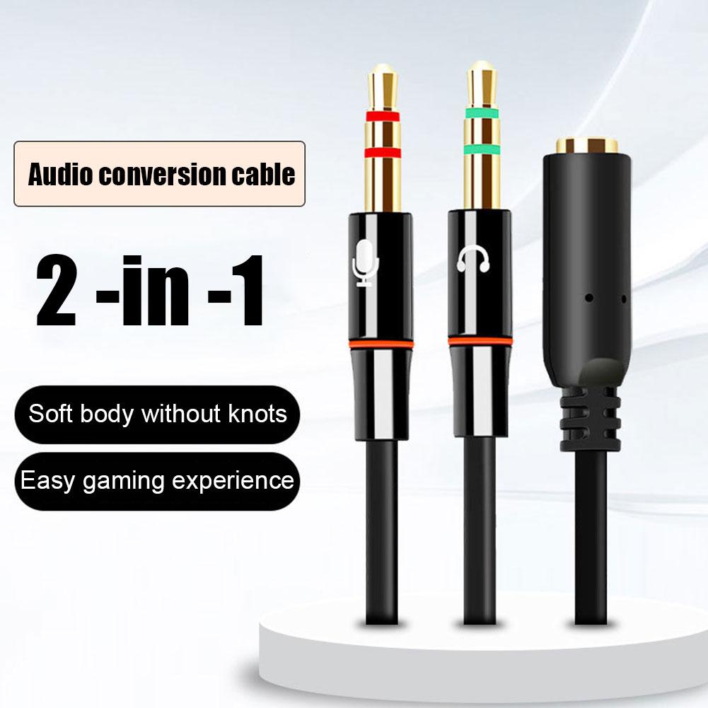 Headphone Microphone Audio Con - Audio Splitter Y recensione e prezzo