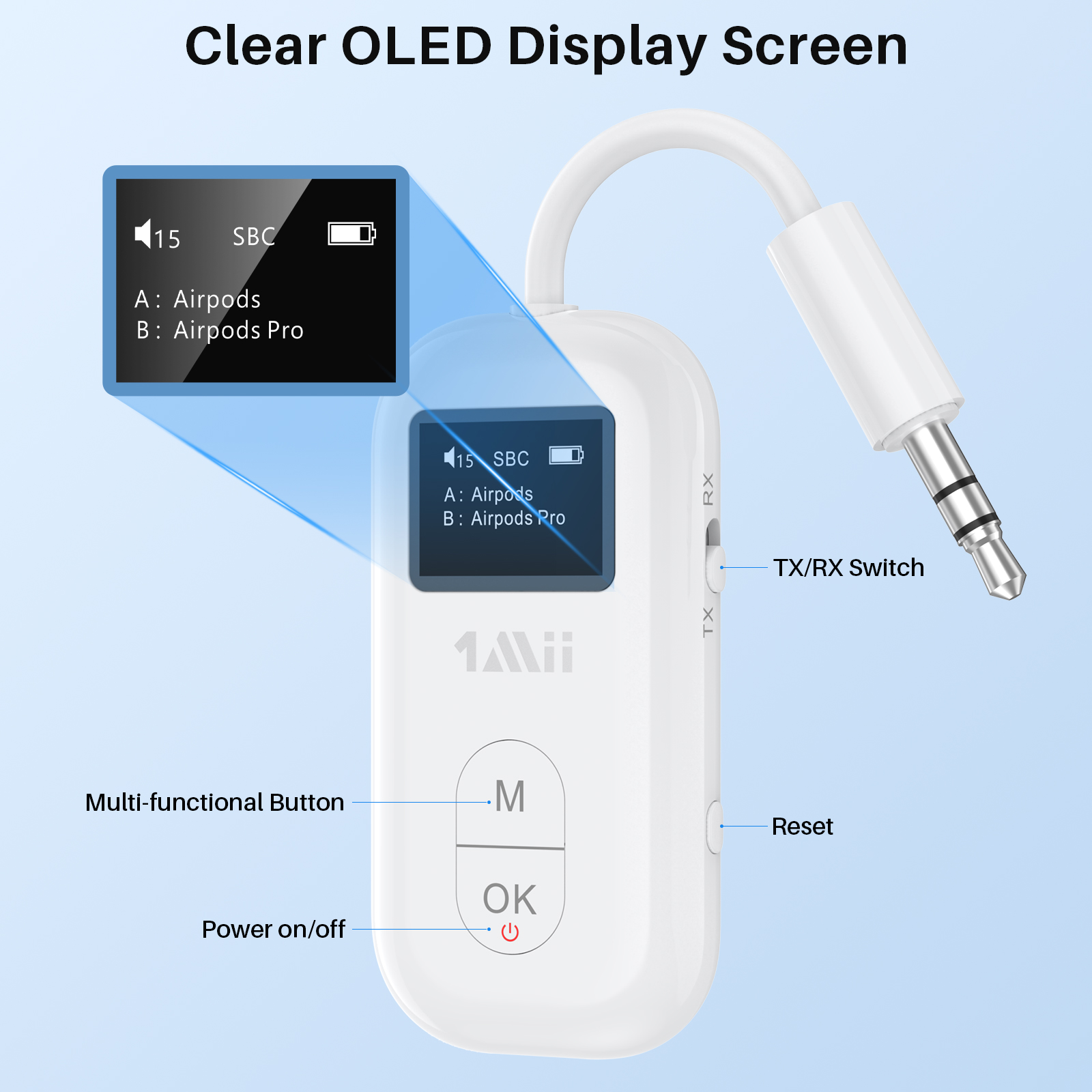 1Mii Airplane 3.5mm AUX Blueto - Bluetooth Adapter Receiver recensione e prezzo