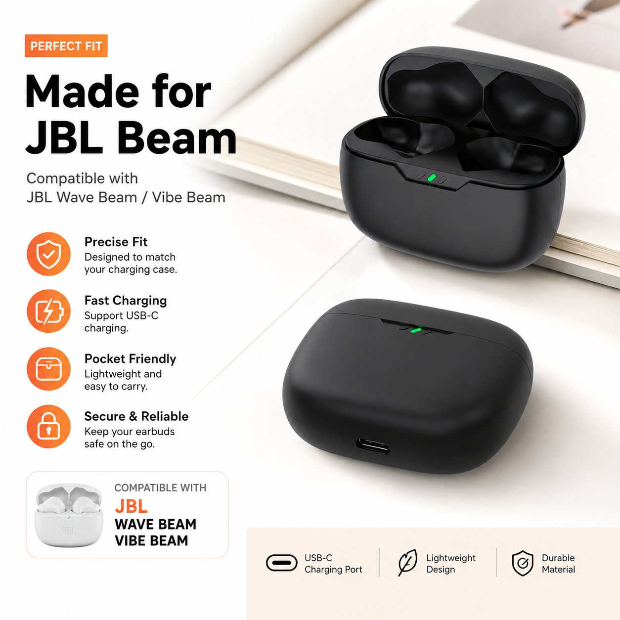 Charging Case For JBL Wave Bea - Earbuds Charging Case recensione e prezzo